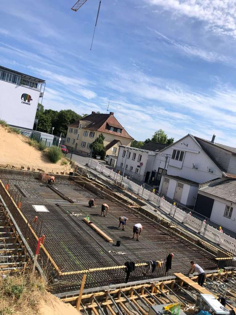 Stahlbetonarbeiten Bodenplatte RMI Ober-Ramstadt